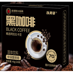 美式黑咖啡速溶咖啡无蔗糖意式咖啡