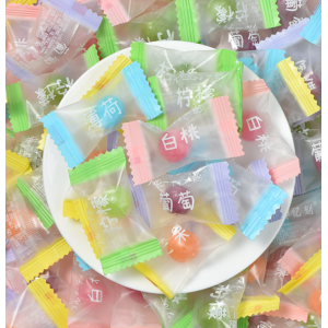 白桃味水果糖网红糖果多种口味硬糖